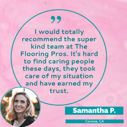 review from satisfied customer - samantha